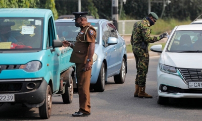 නිරෝධායන නීති කැඩූ පුද්ගලයින් 186ක් අත්අඩංගුවට