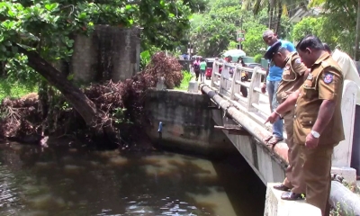 පයාගල පොතුවිල පාලම යට පිස්තෝල සහ පතුරම්