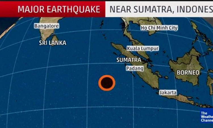 සුමාත්‍රා භූ කම්පනයෙන් ශ්‍රී ලංකාවට බලපෑමක් නෑ