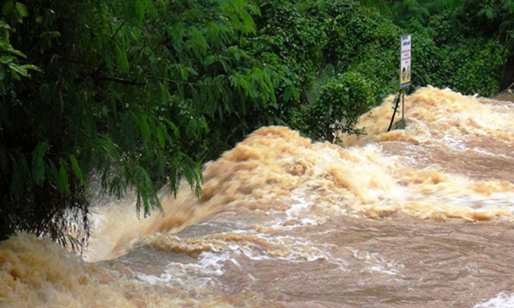 කැළණි ගඟේ හා මහඔයේ පහත් බිම් රැසකට ගංවතුර