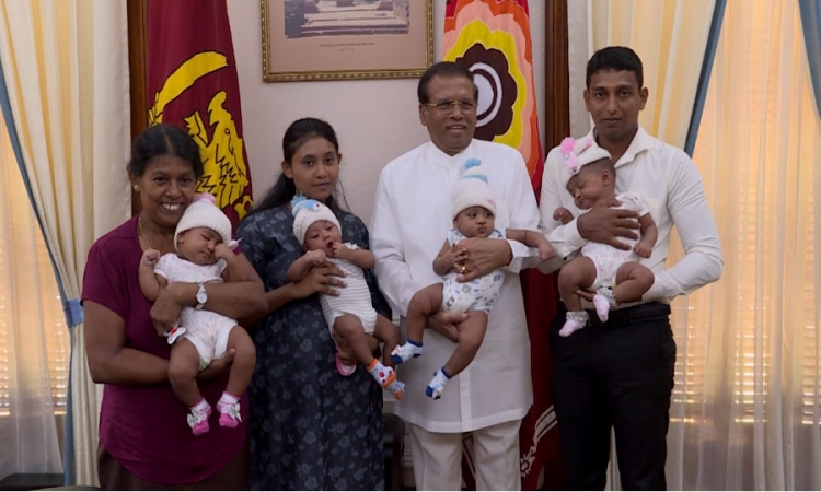 අයේෂාගේ සිව් නිවුන් දරුවන්ට ජනපතිගෙන් උපකාර