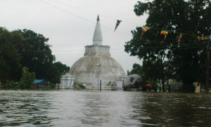 සෝමාවතී පුද බිම ජලයෙන් යට වෙයි