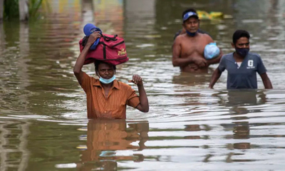 අයහපත් කාලගුණයෙන් පවුල් 55ක් පීඩාවට