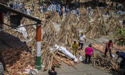 ඉන්දියාවේ කොරෝනා මරණ ලක්‍ෂ හතර සීමාව ඉක්මවයි