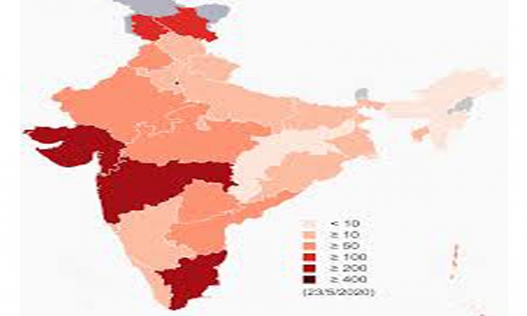 කොරෝනා ලැයිස්තුවේ 6 වැනි ස්ථානය ඉන්දියාවට