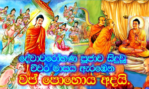 වප්පුර පසළොස්වක පොහොය අදයි