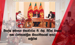 ආණ්ඩුක්‍රම ව්‍යවස්ථානුකූලව පවතින ගැටලුවට විසඳුම් ලබාදීමට රජය සූදානම්; අමාත්‍ය ජී.එල්.පීරිස්...(වීඩියෝ)