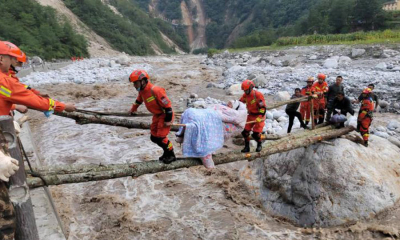 චීන භූකම්පනයෙන් මියගිය සංඛ්‍යාව 74 දක්වා ඉහලට...