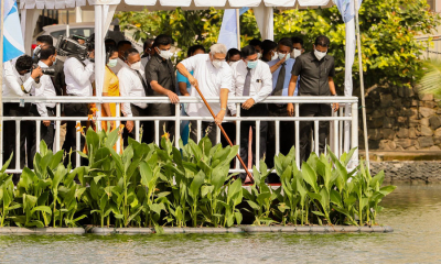 බේරේ වැව පවිත්‍රකරණයට “පාවෙන තෙත් බිම්”