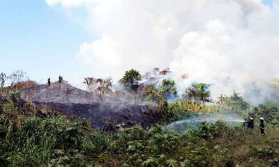 Update : ග්‍රෑන්ඩ්පාස් මාදම්පිටිය කුණු කන්දේ ගින්න සම්පූර්ණයෙන් පාලනය කෙරේ