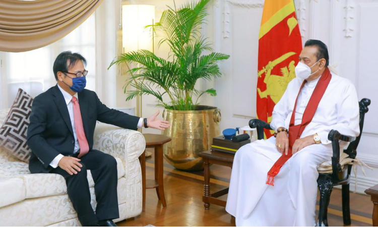 මෙරට පුහුණු ශ්‍රමිකයන් ජපානයට ගෙන්වා ගැනීමට උනන්දුවන බව නව ජපාන තානාපතිගෙන් අග්‍රාමාත්‍යතුමාට සහතිකයක්